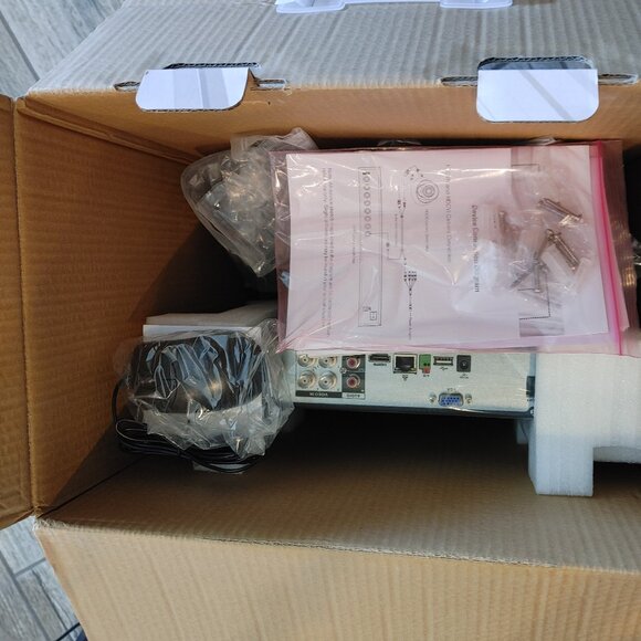 AMCREST Security System 1TB Hard Drive Included, 4 cameras Weather proof, NIGHT - Picture 3 of 15